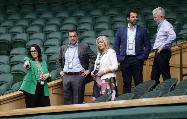 Wimbledon chief executive Sally Bolton (left) has defended the decision to ban players from Russia and Belarus
