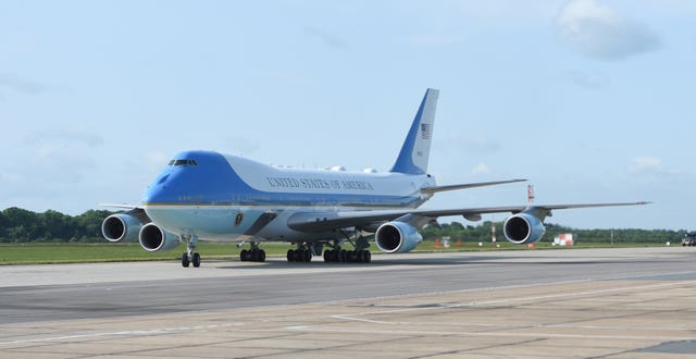 Air Force One (Joe Giddens/PA)
