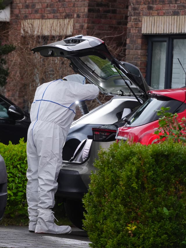 Garda forensics officers in Malahide