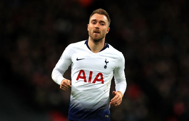 Christian Eriksen was not named in Tottenham's squad