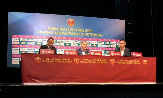 Montenegro head coach Ljubisa Tumbakovic denied hearing the chants