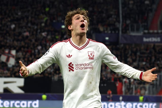 Lewis Koumas celebrates scoring