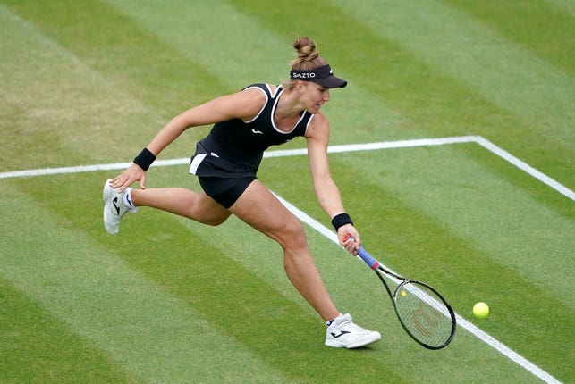 Beatriz Haddad Maia on her way to the title in Birmingham