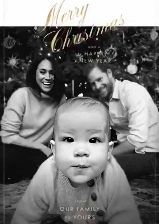 Duke and Duchess of Sussex Christmas card