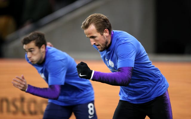 Harry Winks, left, and Harry Kane are both fighting to be fit for the finals