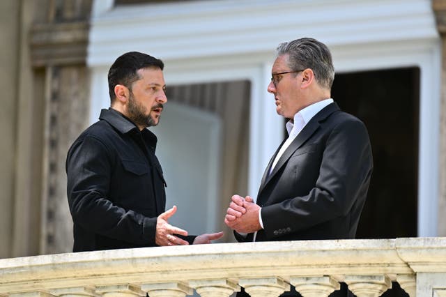 Sir Keir Starmer meets Volodymyr Zelensky