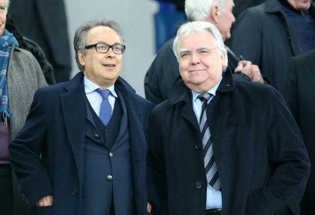 Owner Farhad Moshiri (left) and Bill Kenwright (right) had made Koeman their top target