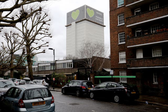 Grenfell Tower as seen from Silchester Road