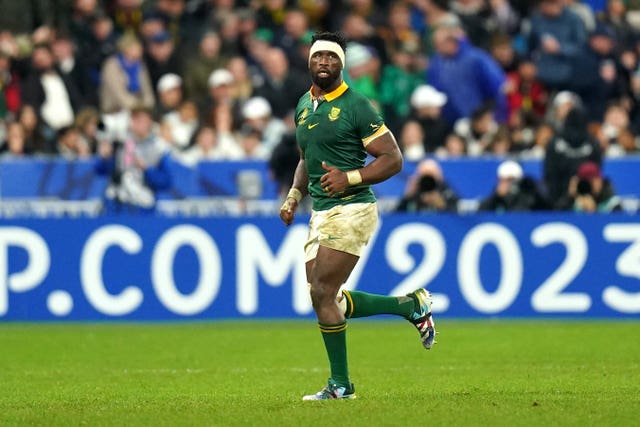 South Africa captain Siya Kolisi was sin-binned in second half