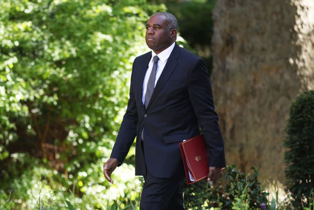 Deputy Prime Minister and Justice Secretary David Lammy arriving at Number 10 Downing Street, Westminster