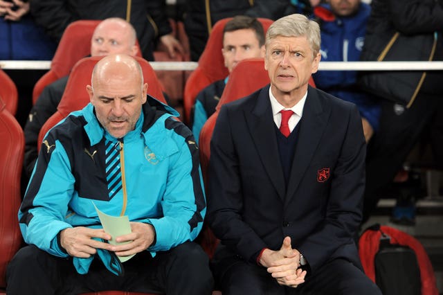 Steve Bould (left) spent six seasons as Arsenal manager Arsene Wenger's assistant