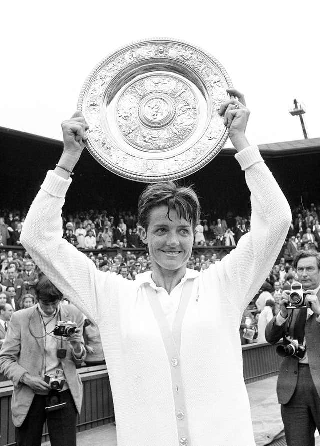 Margaret Court won three grand slam singles titles, including Wimbledon, in the year after she became a mother