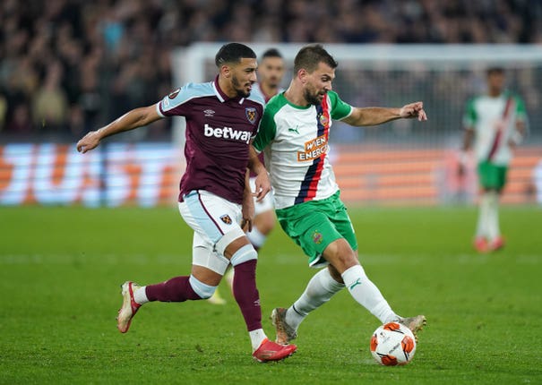 West Ham United v Rapid Vienna – UEFA Europa League – Group H – London Stadium