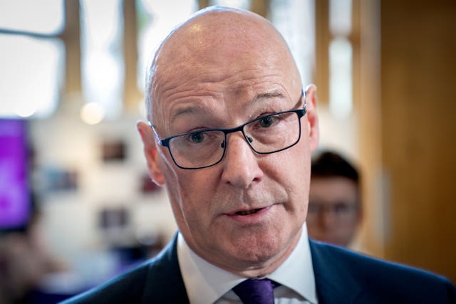 First Minister John Swinney
