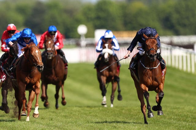 Rhododendron was a narrow winner of the Lockinge at Newbury