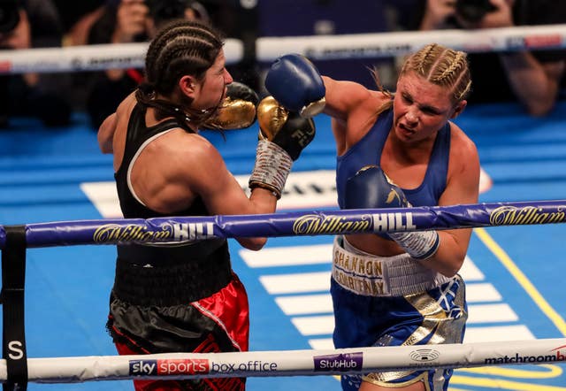 Shannon Courtenay, right, is on the undercard (Paul Harding/PA)