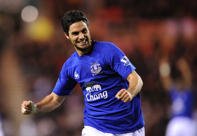 Arteta was an inspirational figure at Everton