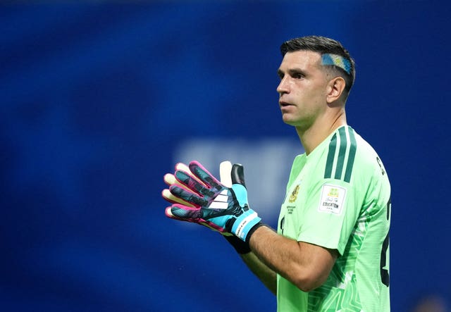 Argentina goalkeeper Emiliano Martinez