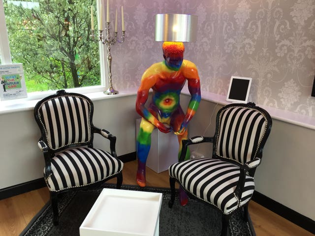 B&B reception area