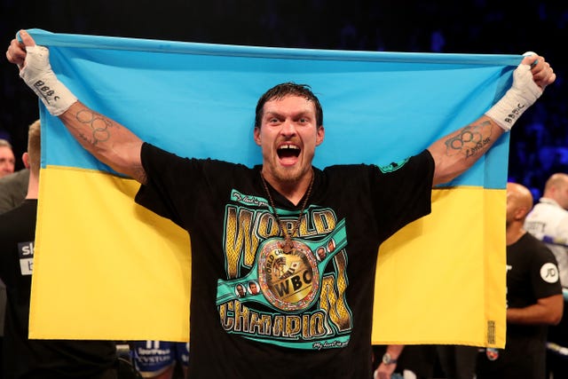 Oleksandr Usyk is the underdog with bookmakers (Nick Potts/PA)