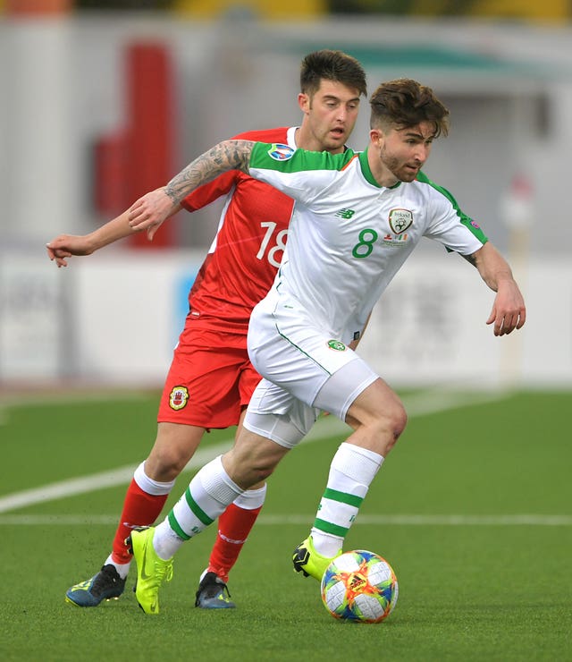 Sean Maguire (right) will hope to end his wait for a first senior Republic of Ireland goal against Gibraltar