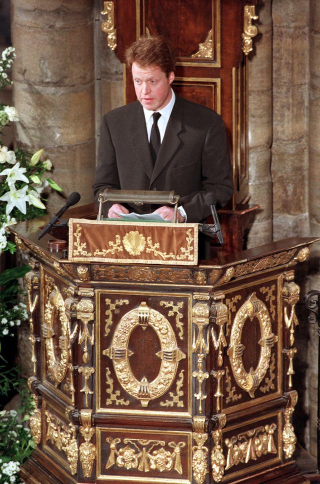Earl Spencer delivers his eulogy at Diana's funeral