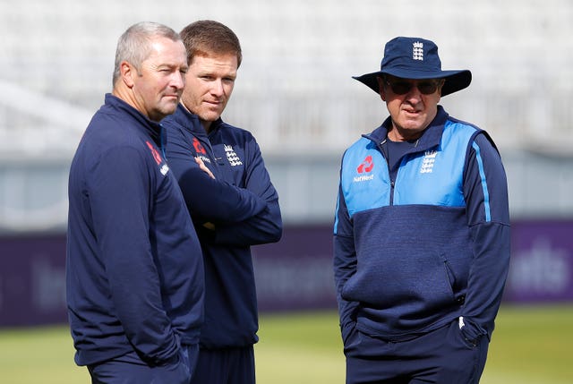 Paul Farbrace, left, has played a major role in England's one-day revival alongside Eoin Morgan and Trevor Bayliss