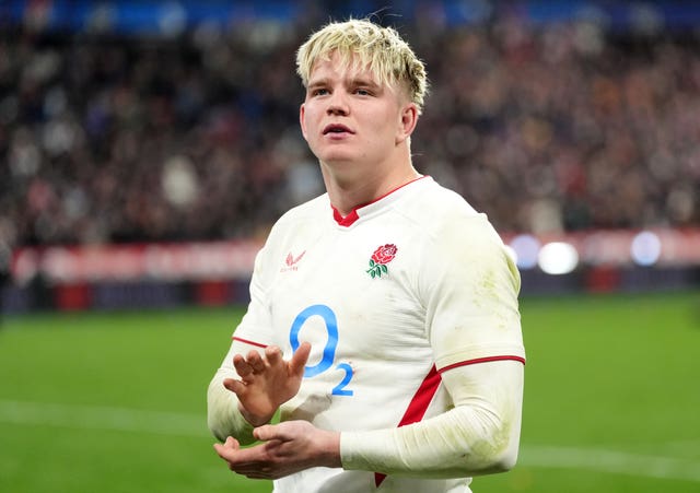 Henry Pollock in action with England