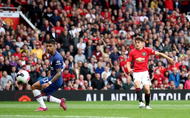 Daniel James scores Manchester United's fourth goal 