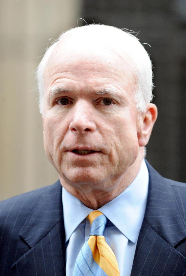 John McCain visits the UK