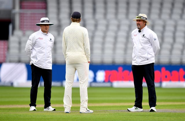 The umpires called an early end to the day
