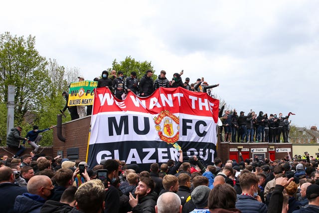 Manchester United fans have been protesting against the club's owners.