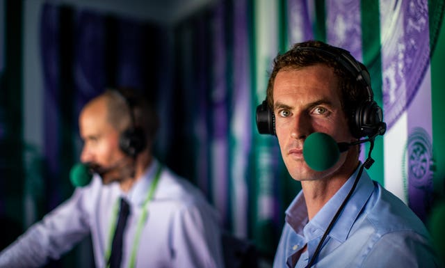 Andy Murray's Wimbledon involvement was limited to punditry and commentary
