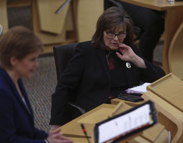 Jeane Freeman in Holyrood