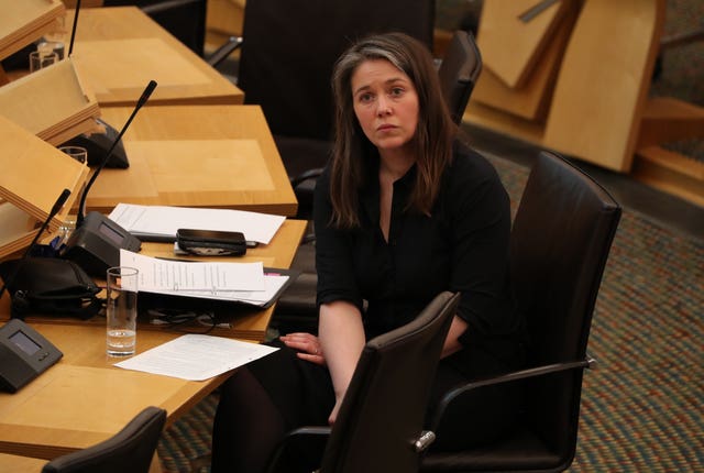 Aileen Campbell in Holyrood