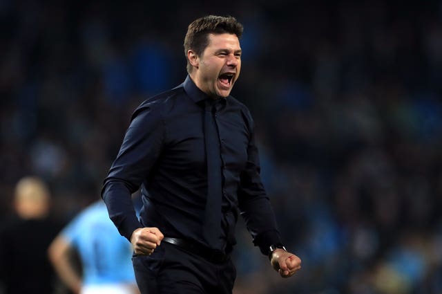 Mauricio Pochettino celebrated Tottenham's progression wildly