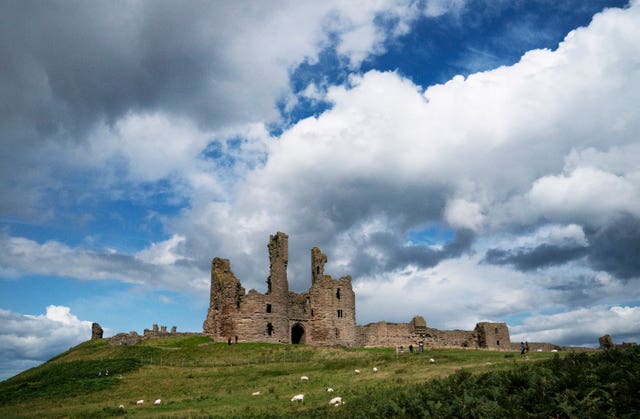Northumberland landmarks by night