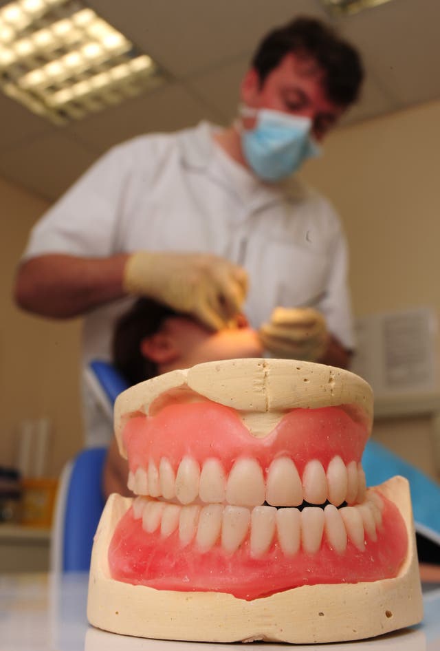 General view of dentist at work