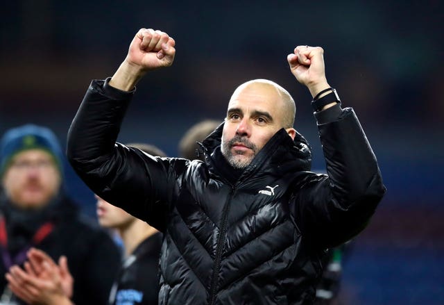 Manchester City manager Pep Guardiola after his side's win at Burnley on Tuesday