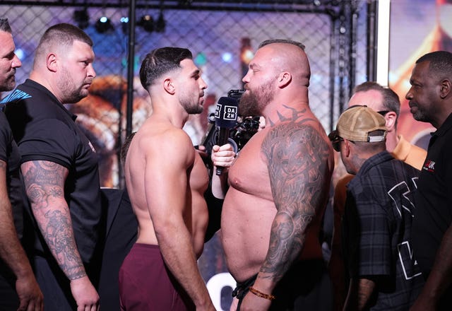 Tommy Fury v Eddie Hall – Weigh In – AO Arena