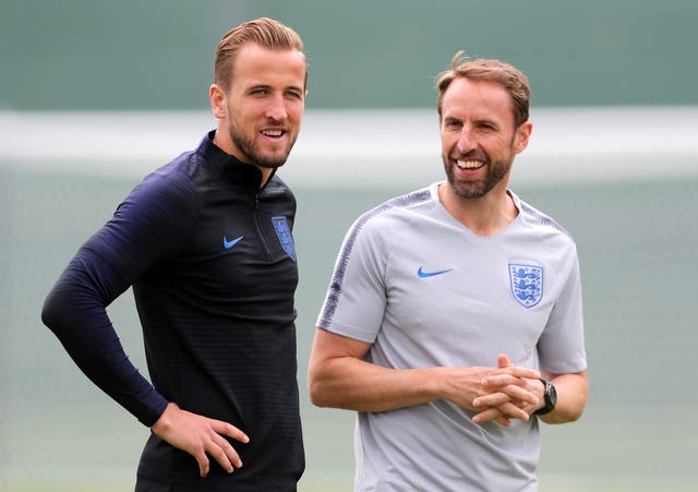 England have made great strides under captain Harry Kane and manager Gareth Southgate, right