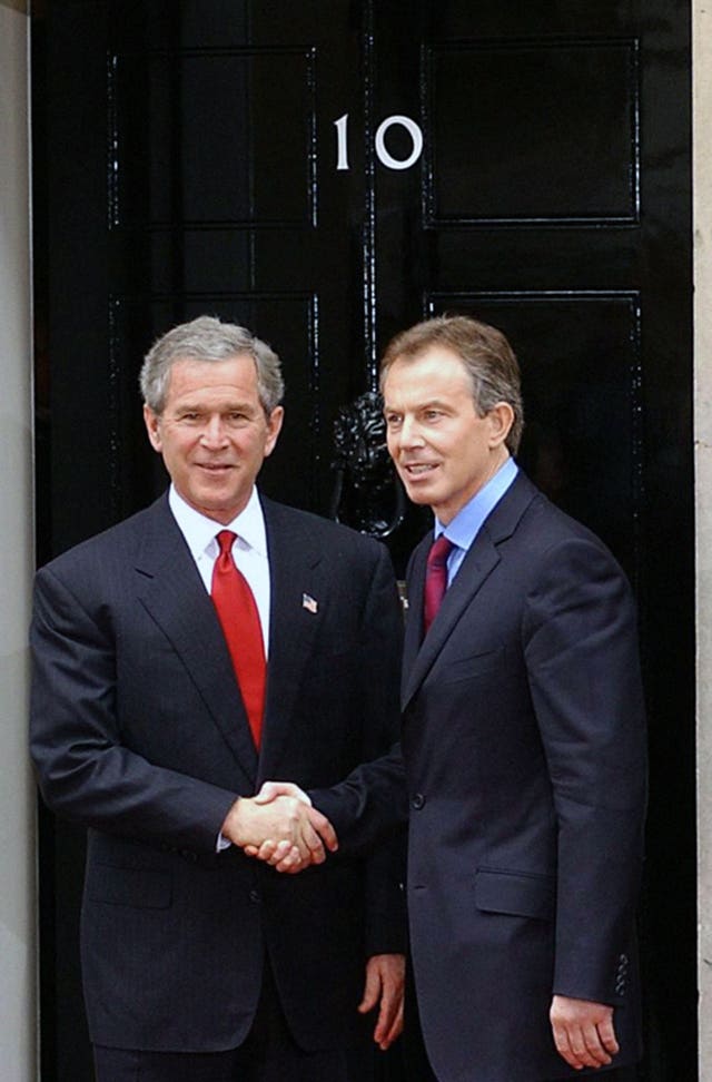 US President George Bush Visits UK