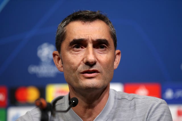 Barcelona manager Ernesto Valverde