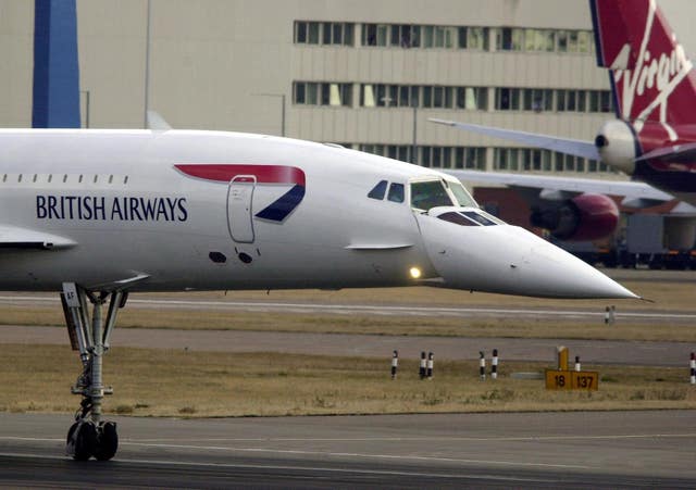 Concorde has a distinctive nose cone (Matthew Fearn/PA)
