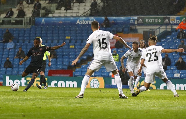 Raheem Sterling scores the opener