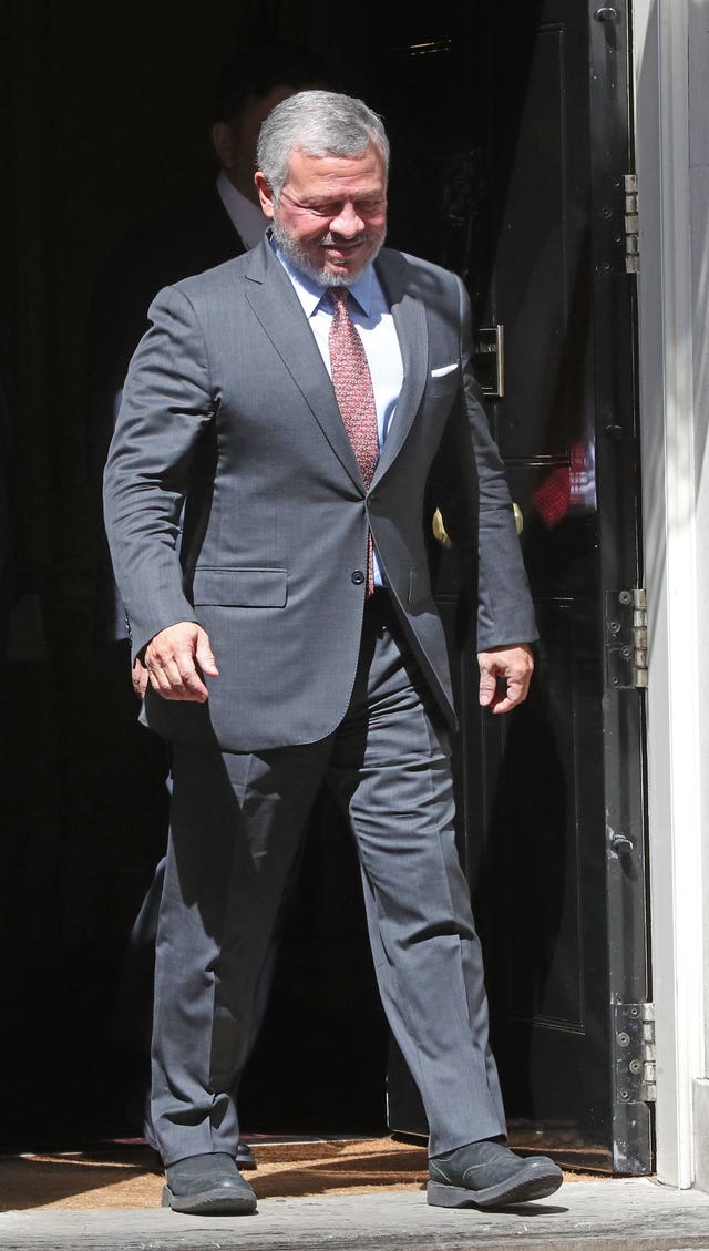 King Abdullah II of Jordan (Jonathan Brady/PA)