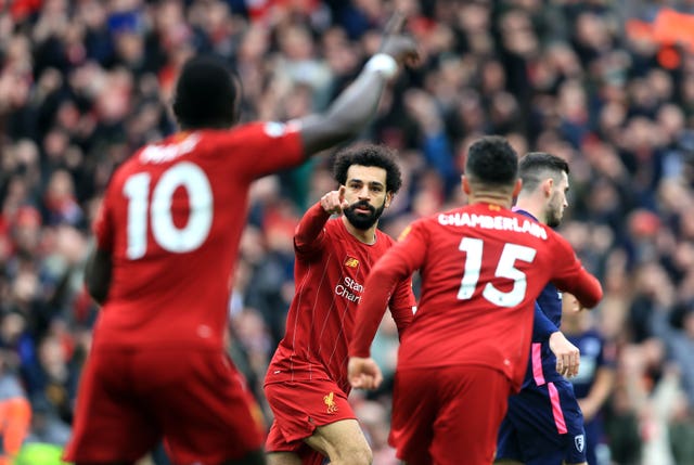 Salah equalised midway through the first half 