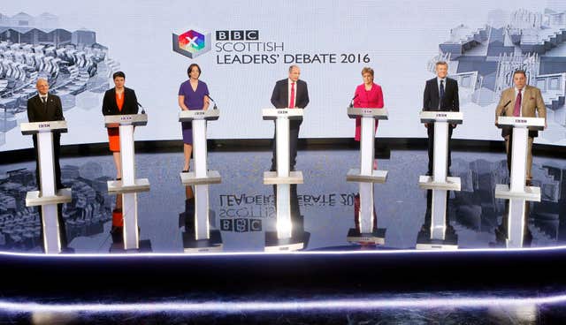 Scottish Parliament election Leaders debate