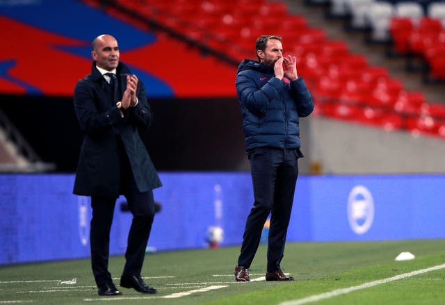 Belgium boss Roberto Martinez and England's Gareth Southgate will meet on the touchline for the fourth time.
