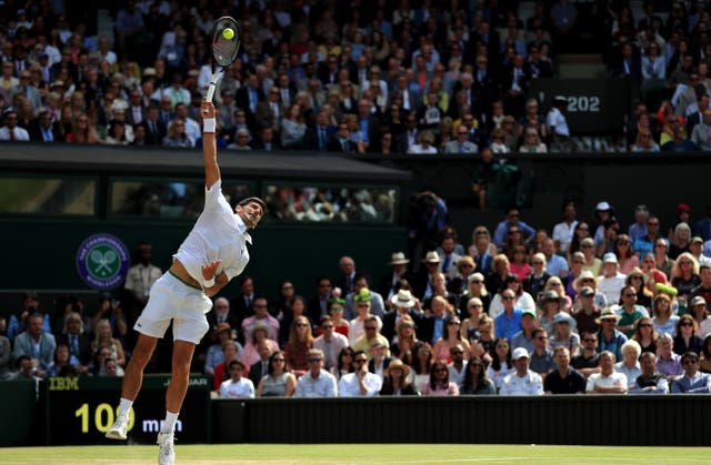 Djokovic regained his composure and, after saving a set point, won another tie-break to move 2-1 ahead
